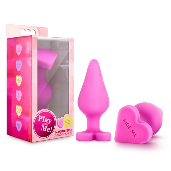 Play with Me - Naughtier Candy Heart - Plug Anale avec Coeur - Blush – Image 8