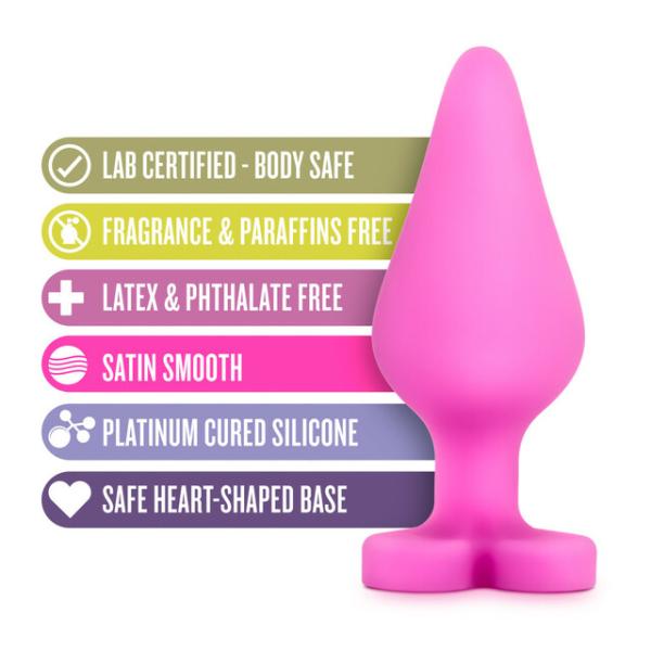 Play with Me - Naughtier Candy Heart - Plug Anale avec Coeur - Blush – Image 6