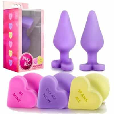 Play with Me - Naughty Candy Heart - Plug Anale avec Coeur - Blush