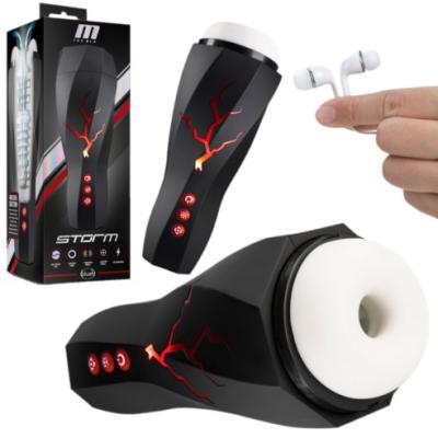 Storm - M for Men - Masturbateur Rechargeable avec SuccionVibration - Blush