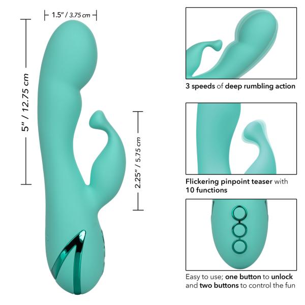Tahoe Temptation – California Dreaming – Vibrateur Double Stimulation Rechargeable – California Exotics* – Image 5