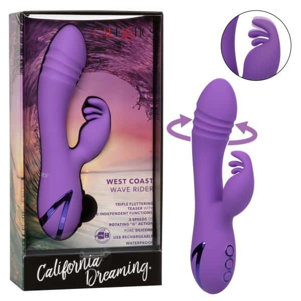 West Coast Wave Rider – California Dreaming – Vibrateur Rechargeable – Double Stimulation – California Exotics