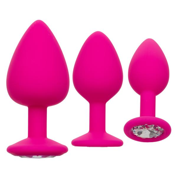 Cheeky Gems - Ensemble de Plugs Anales Ornées d'un Bijou - California Exotics – Image 3