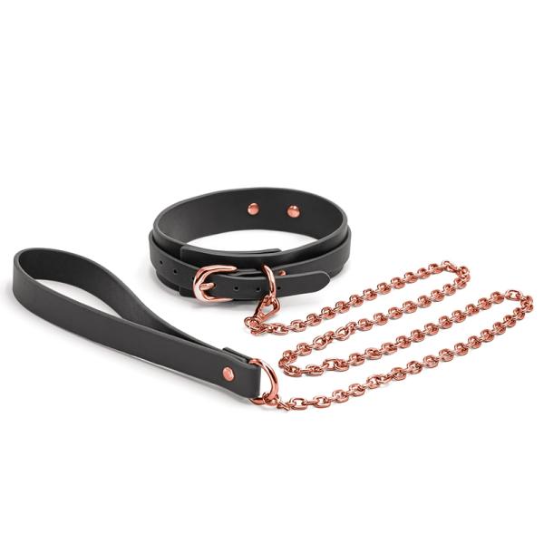 Collar & Leash - Bondage Couture - Collier avec Laisse - Ns Novelties – Image 2