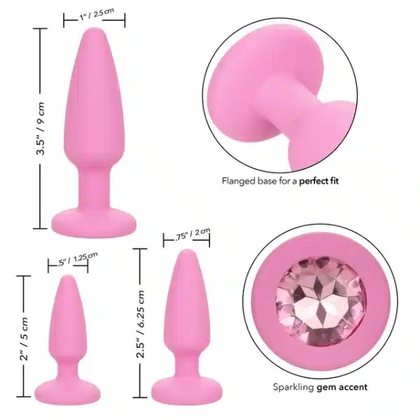 Crystal Booty Kit - First Time - Ensemble de Plugs Anales - California Exotics – Image 7