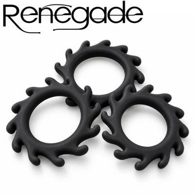 Gears – Ensemble de 3 cockrings en silicone – Renegade