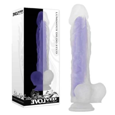 Luminous Dildo Stud - Gode en Silicone Glow-in-the-Dark - Evolved
