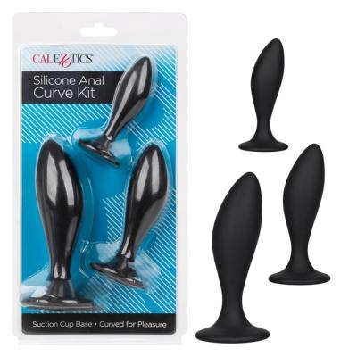 Silicone Anal Curve Kit - Ensemble de Plugs Anales - California Exotics