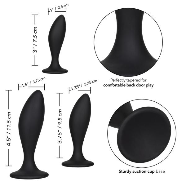 Silicone Anal Curve Kit - Ensemble de Plugs Anales - California Exotics – Image 6