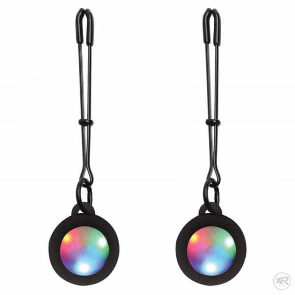 Silicone Light Up - Tweezer Nipple Clamps - Charmed - Pinces à Mamelons - Xr Brands – Image 2