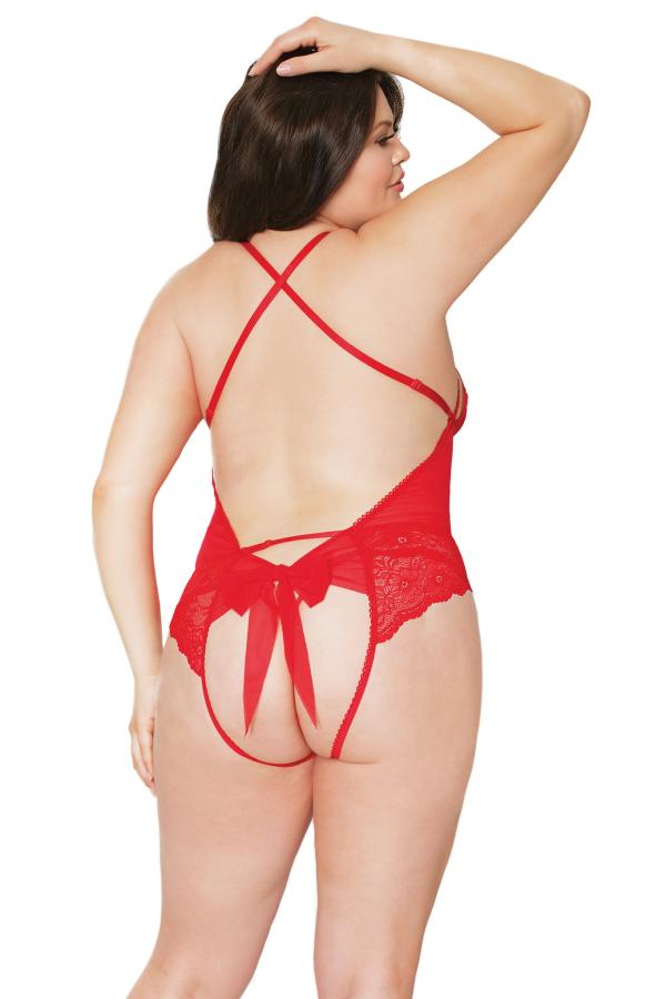 Teddy en Dentelle - 21306X - Grande Taille - Coquette – Image 3
