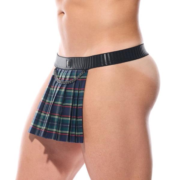 Vue rapprochée de la taille imprimée au laser du Tanga The Kilt.