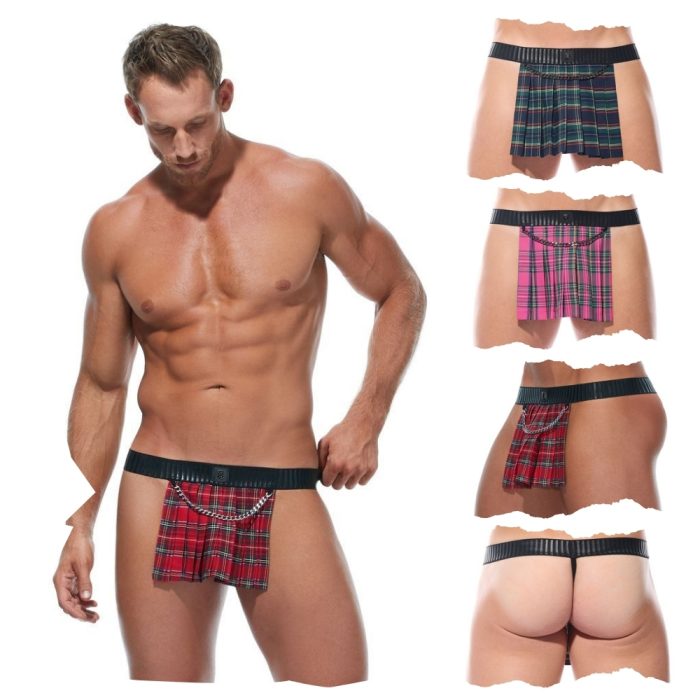 Tanga The Kilt de Gregg Homme avec détail de chaîne.