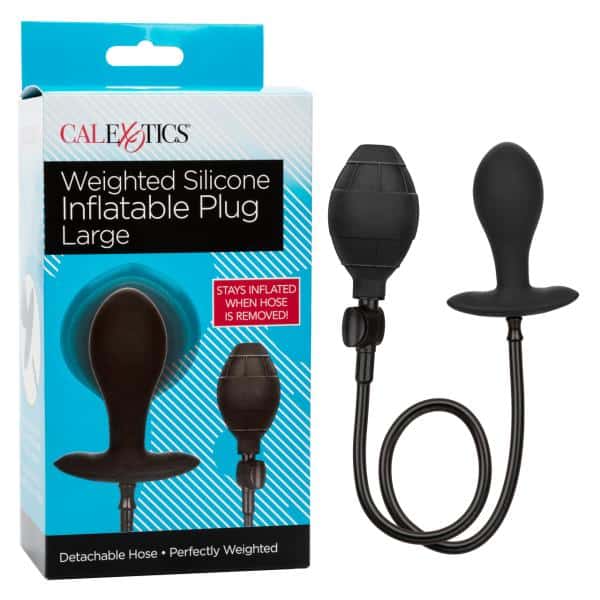 Weighted Silicone Inflatable Plug Large - Plug Anale Gonflable - California Exotics