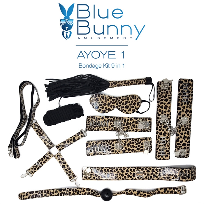 Ayoye 1 Leopard - Ensemble BDSM - Blue Bunny