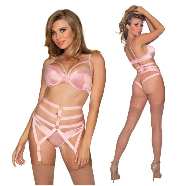 Ensemble 3pcs en Satin - 12435 - Dreamgirl