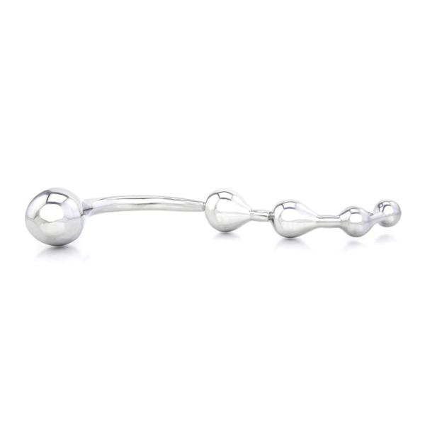 Stainless Steel Twisted Dildo with 4 Bulbs - Gode en Métal - Xbliss – Image 3