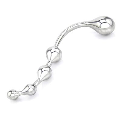 Stainless Steel Twisted Dildo with 4 Bulbs - Gode en Métal - Xbliss