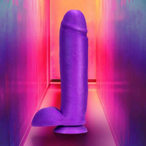 10 Silicone Dual Density Cock with Balls - Gode en Silicone Fluo - Blush – Image 4