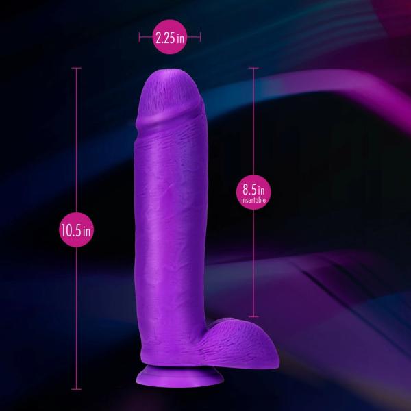 10 Silicone Dual Density Cock with Balls - Gode en Silicone Fluo - Blush – Image 5