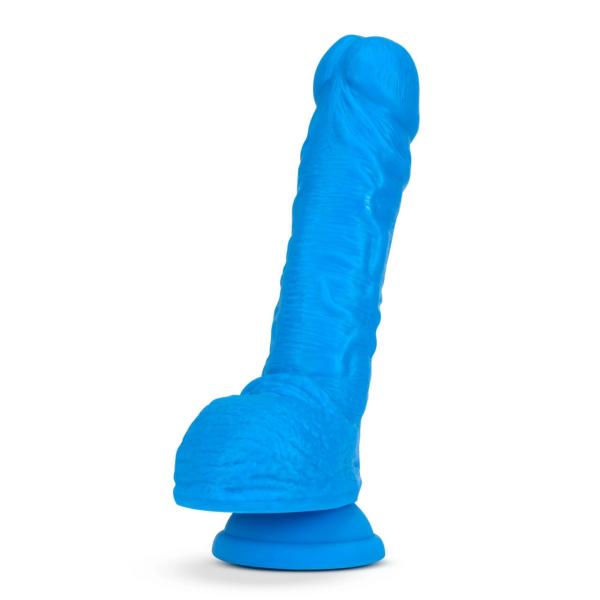 9 Silicone Dual Density Cock with Balls - Gode en Silicone Fluo - Blush – Image 3