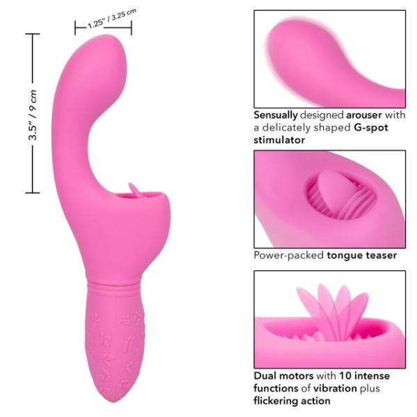 Butterfly Kiss Flicker - Vibrateur Double Stimulation - California Exotics – Image 5