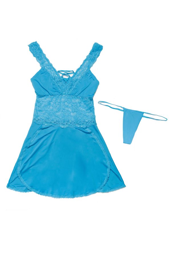 Babydoll et String - 7230X - Grande Taille - Coquette – Image 2