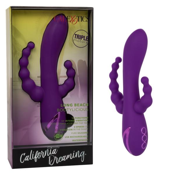 Long Booty Licious - Vibrateur Triple Stimulation - California Dreaming