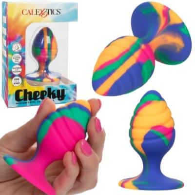 Medium Swirl Tie-Dye Plug Cheeky - Plug Anale - California Exotics