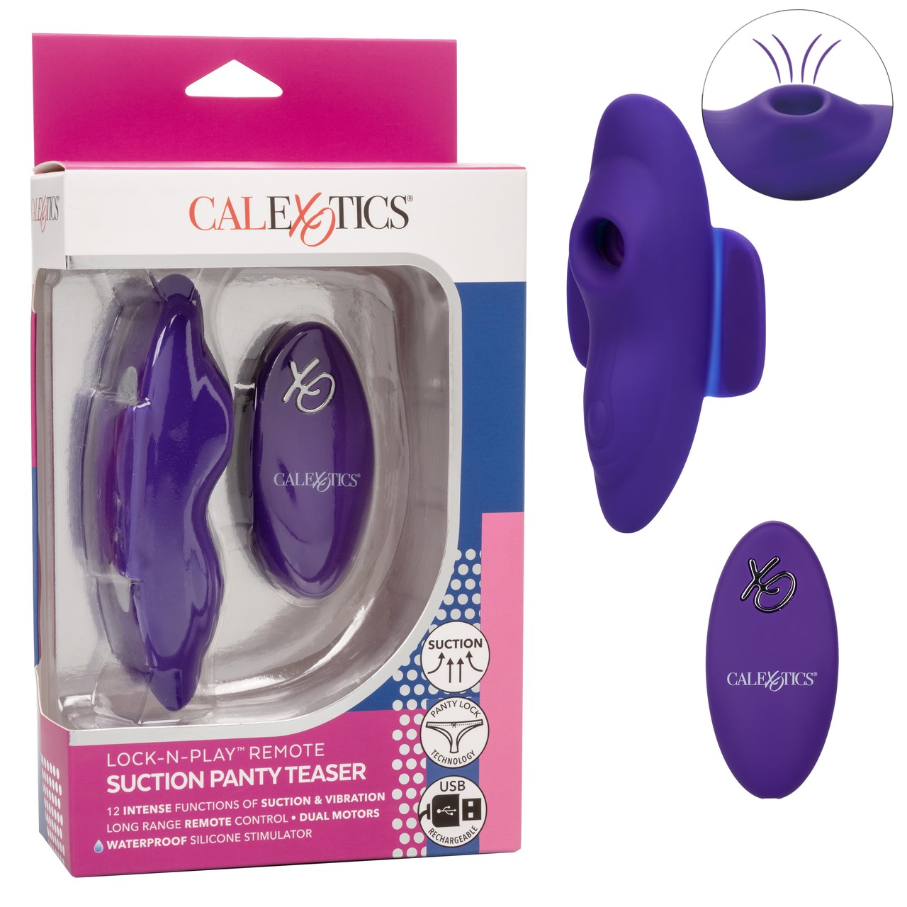 Suction Panty Teaser - Lock-N-Play Remote - Vibrateur Clitoridien à Distance – California Exotics