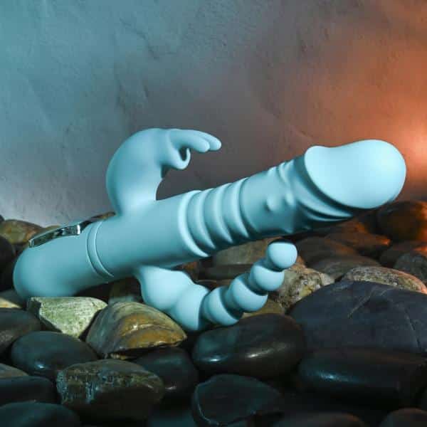 Eve's Thrusting Triple Joy Rabbit - Vibrateur Triple Stimulation - Adam & Eve – Image 8