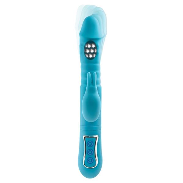 Eve's Thrusting Triple Joy Rabbit - Vibrateur Triple Stimulation - Adam & Eve – Image 4