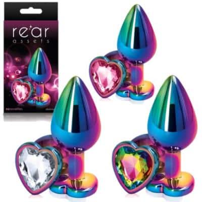 Rear Assets Heart Medium - Plug Anale avec Bijou - Ns Novelties