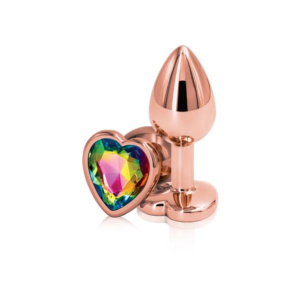 Rear Assets Heart Small Or Rose - Plug Anale avec Bijou - Ns Novelties – Image 2