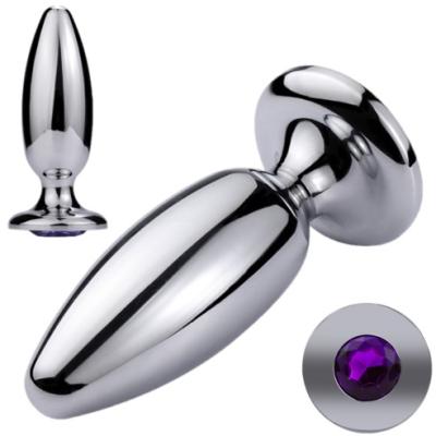 Cutie - Plug Anal en Métal avec Bijou Mauve