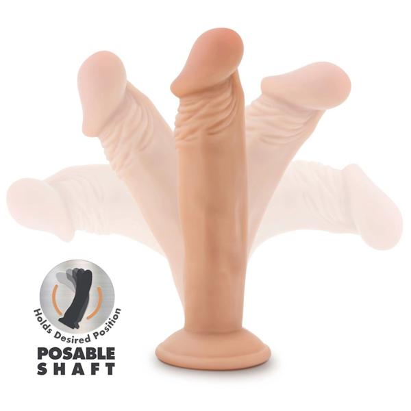 Dr. Skin+ 6 Inch Posable Dildo – Gode Réaliste Pliable – Blush – Image 3