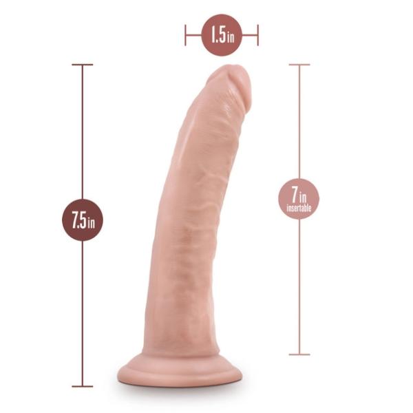 Dr. Skin+ 7 Inch Posable Dildo – Gode Réaliste Pliable – Blush – Image 5