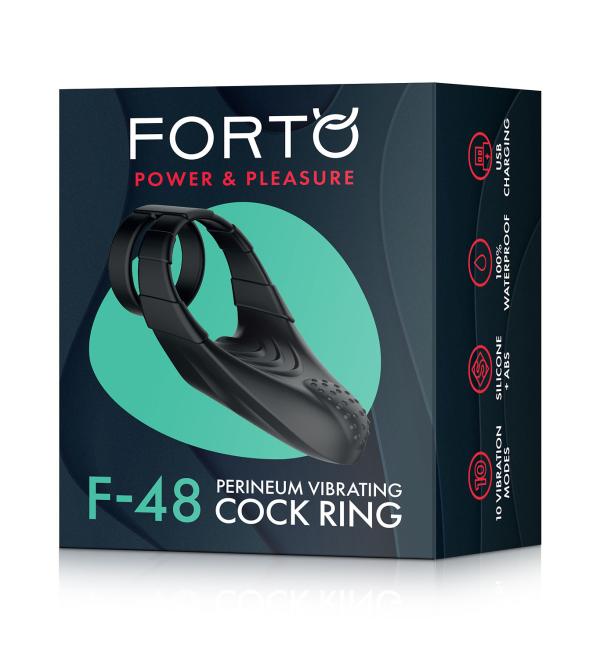 F-48 Perineum Vibrating Cock Ring - Anneau Vibrant Rechargeable - Forto – Image 4