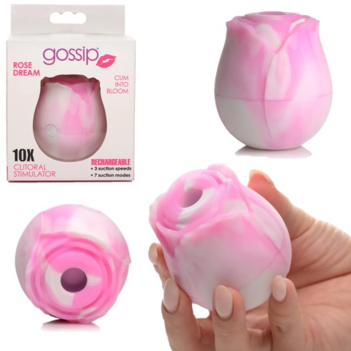 Gossip Rose Dream 10X Silicone Clit - Pompe Clitoridienne Rechargeable