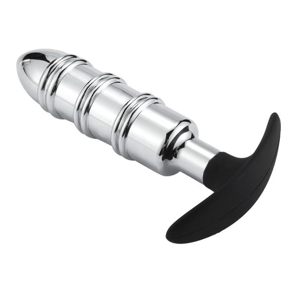 Intensanal Anal Plug - Plug Anal en Métal avec Silicone - Anal Pleasure – Image 2