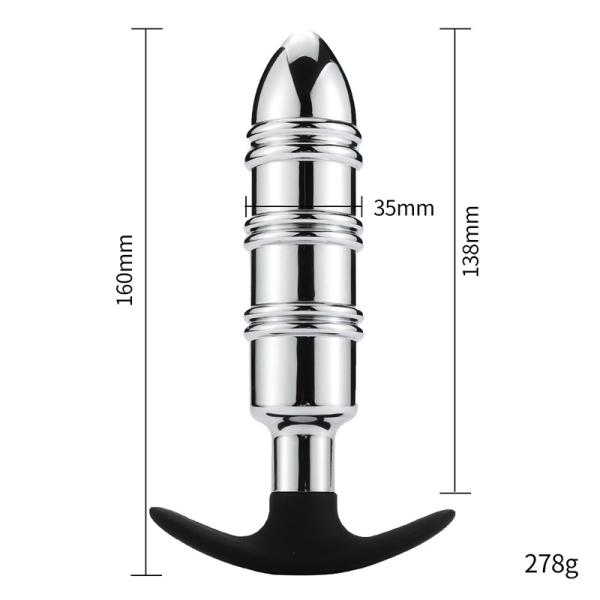 Intensanal Anal Plug - Plug Anal en Métal avec Silicone - Anal Pleasure – Image 4