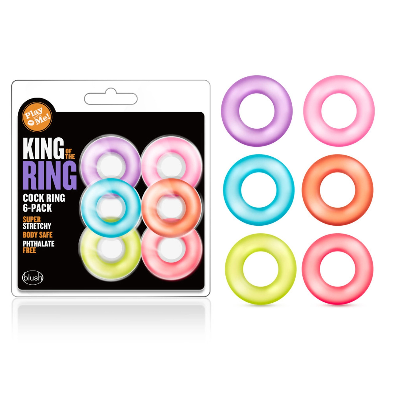 King of the Ring - Play with Me - Ensemble d'Anneaux - Blush