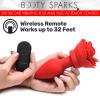 28X Silicone Vibrating Rose Anal Plug - Plug Anale Ornée d'une Rose à Distance - Booty Sparks – Image 5