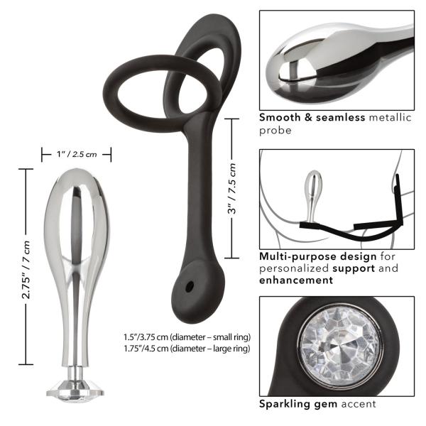 TearDrop Plug - Star Fucker - Anneau Double avec Stimulateur Anal - California Exotics – Image 7