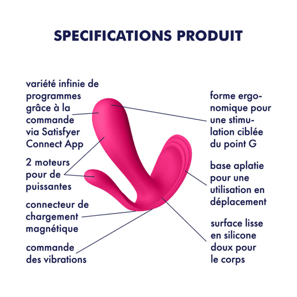 Top Secret+ - Vibrateur Portable avec Application - Bluetooth - Satisfyer – Image 8