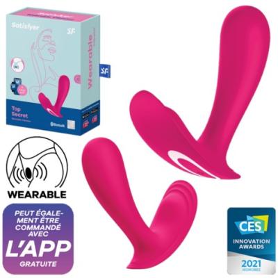 Top Secret - Vibrateur Portable avec Application - Bluetooth - Satisfyer