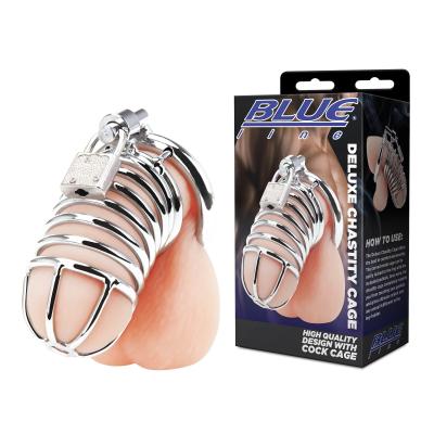Deluxe Chastity Cage - Cage de Chasteté - Blue Line