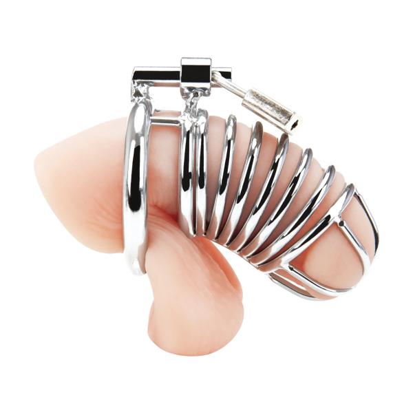 Deluxe Chastity Cage - Cage de Chasteté - Blue Line – Image 2