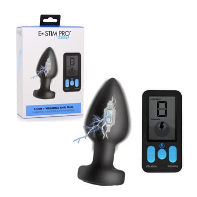 E-Stim + Vibrating Anal Plug - Plug Anale Électro - E-Stim Zeus