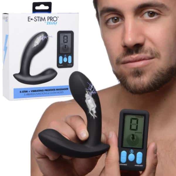 E-Stim + Vibrating Prostate Massager - Masseur Prostatique - E-Stim Zeus3
